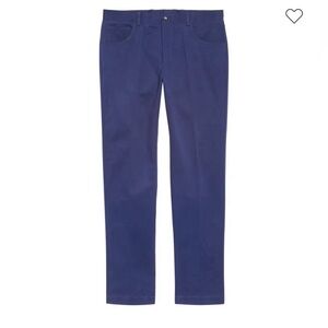 SANTORELLI Luigi Stretch Pants - Blue Sz 42x34 5 pocket Flat front